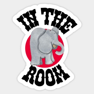 Elephant "In the Room" Sticker